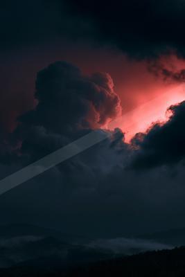 A dramatic sky scene of storm, clouds.