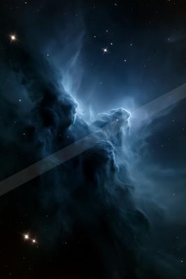 An ethereal sky scene of a nebula, dust.
