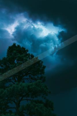 A dramatic sky scene of storm.