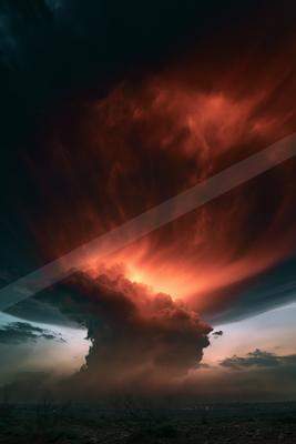 A dramatic sky scene of storm, clouds.