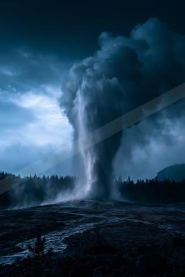 A night sky scene of storm.