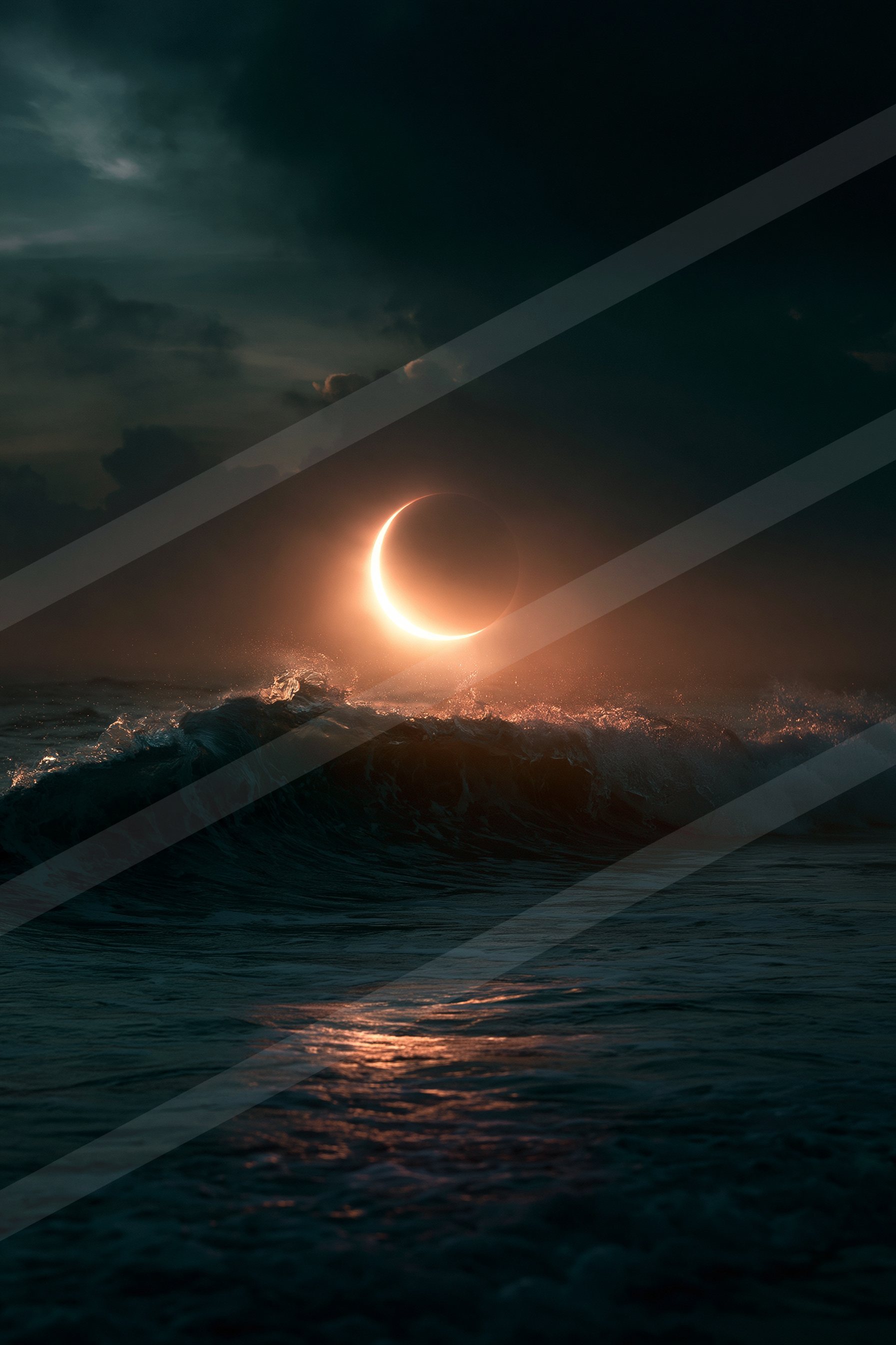 A night sky scene of a moon.