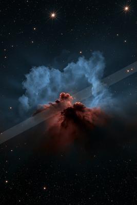 A dramatic sky scene of clouds.