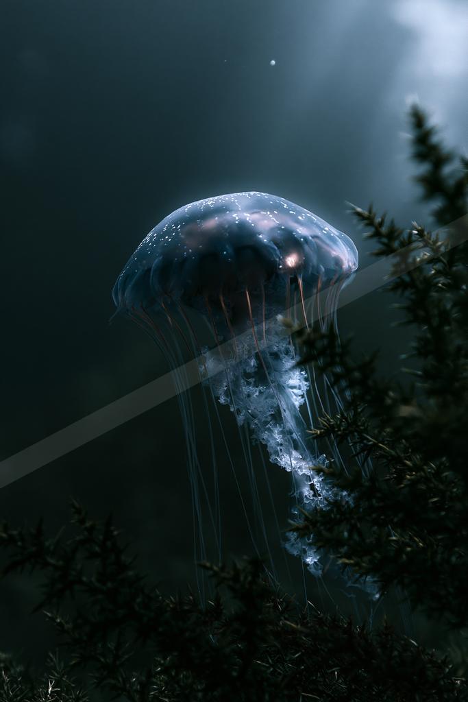 Double exposure in the ocean.