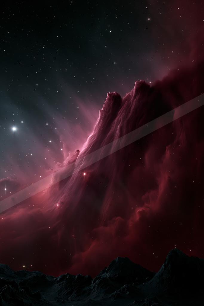 A dramatic sky scene of nebula.