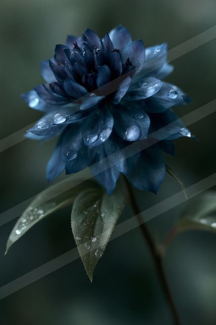 A mysterious macro nature scene of a flowers.