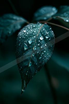 A moody nature scene of plants.