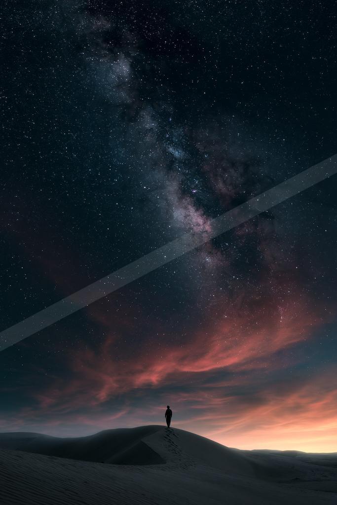 A night sky scene of starry sky.