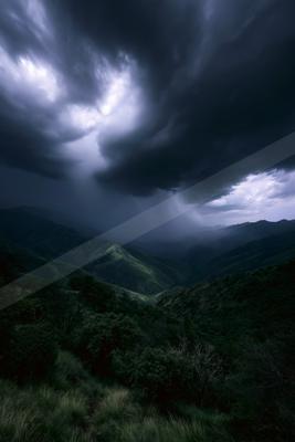 A dramatic sky scene of storm, clouds.