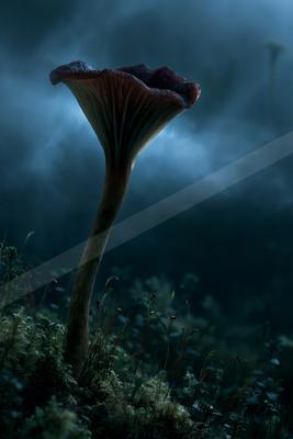 A night sky scene of storm.