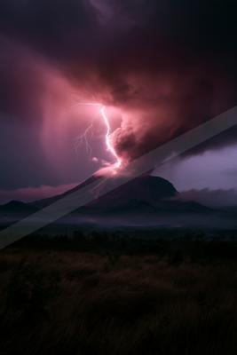 A dramatic sky scene of storm.