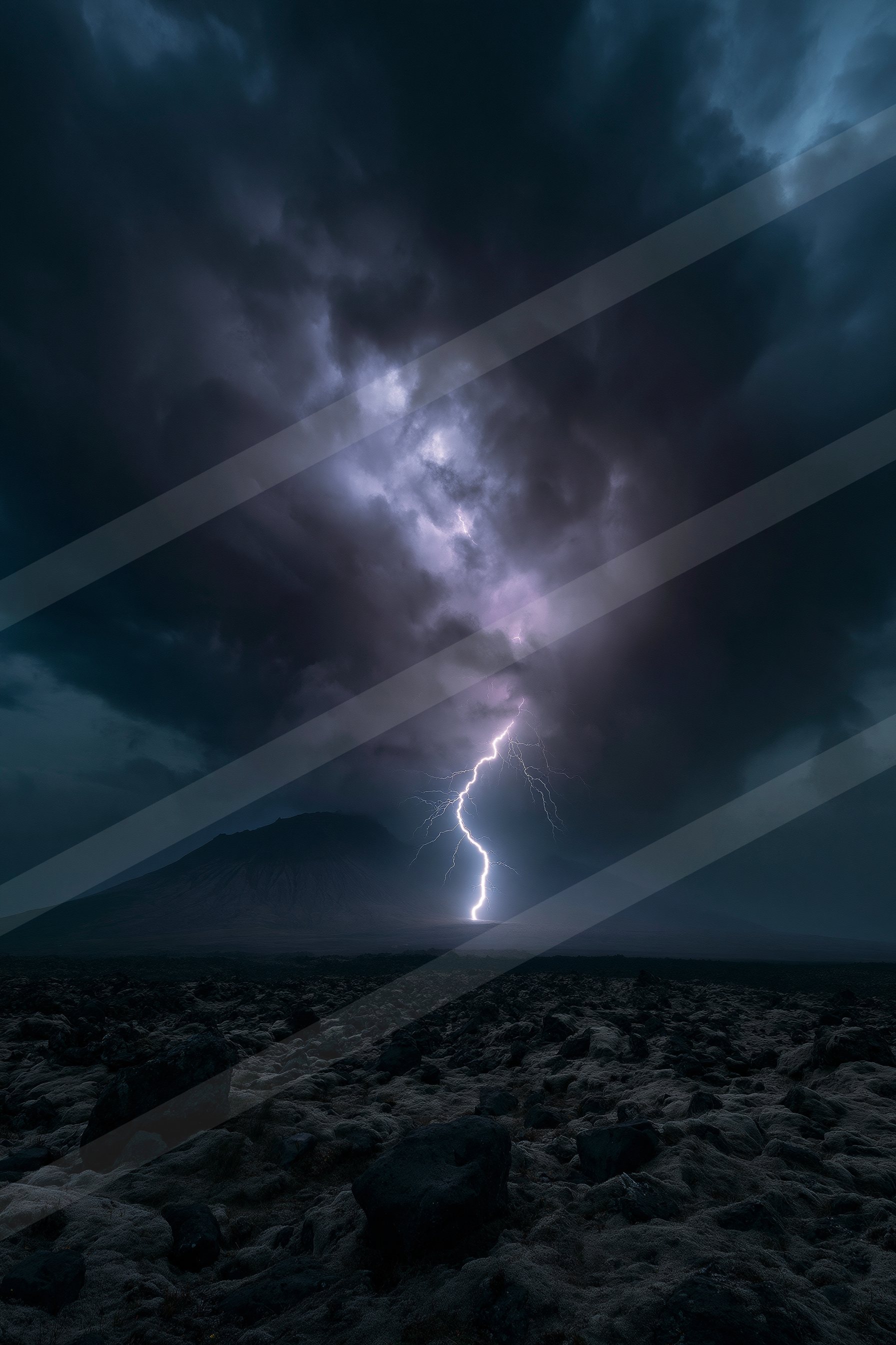 A dramatic sky scene of a lightning.