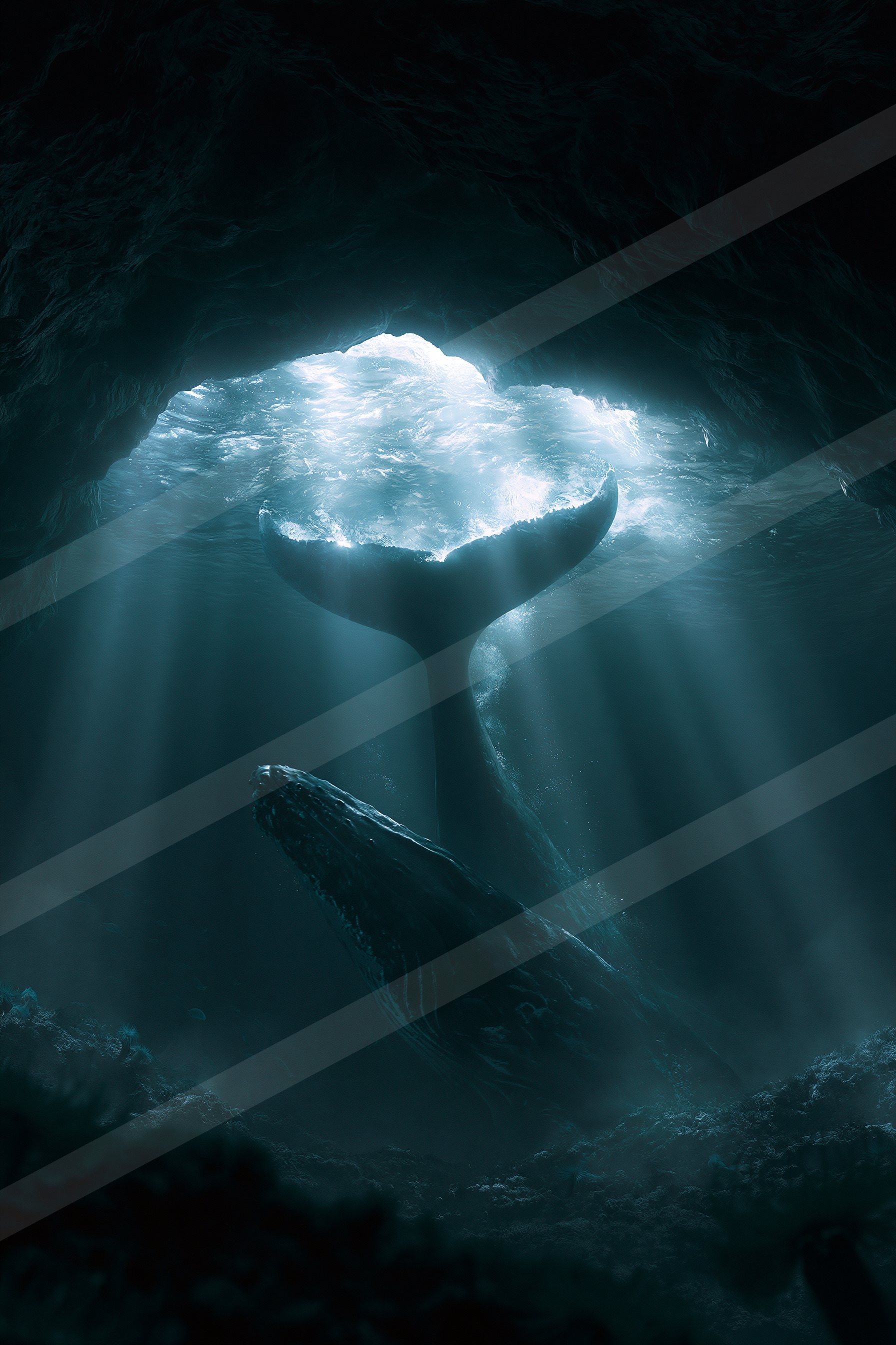 Sea lion in the ocean.