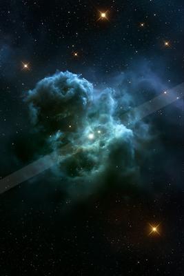 A moody sky scene of starry sky.