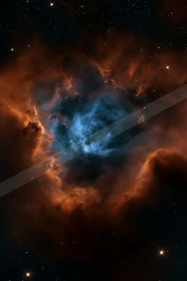 A moody sky scene of nebula.