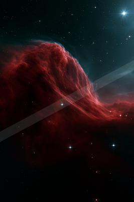 A dramatic sky scene of nebula.