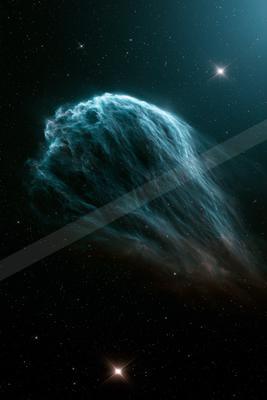 A moody sky scene of nebula.