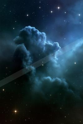 A night sky scene of nebula.