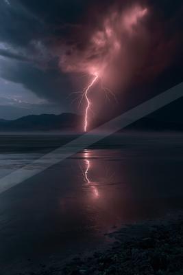 A dramatic sky scene of storm.
