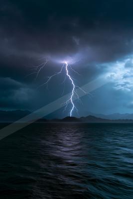 A dramatic sky scene of storm.