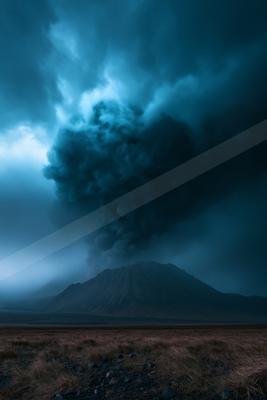 A dramatic sky scene of storm.