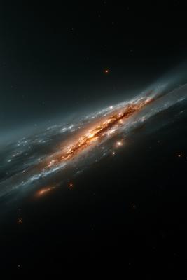 A black-and-white moody sky scene of starry sky.