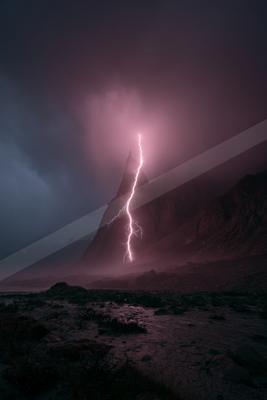A dramatic sky scene of storm.