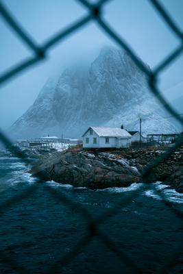 A bright landscape of mountains.