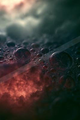 A moody macro sky scene of clouds, storm, abstract texture.