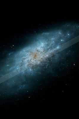 A night sky scene of galaxy.