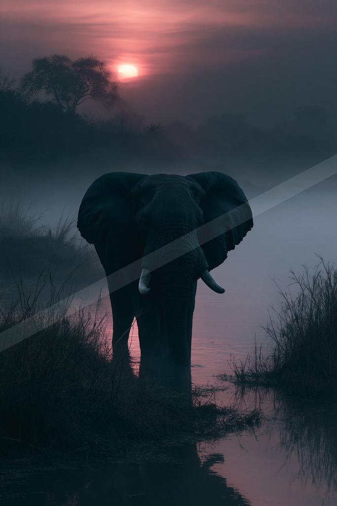 A moody wildlife photo of wildlife.