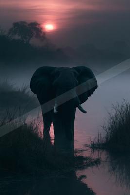 A moody wildlife photo of wildlife.