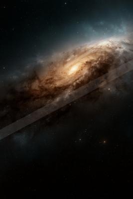 A night sky scene of galaxy.