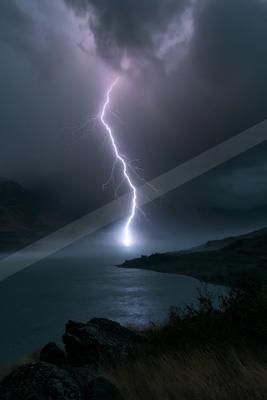 A dramatic sky scene of storm.