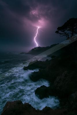 A dramatic sky scene of storm.
