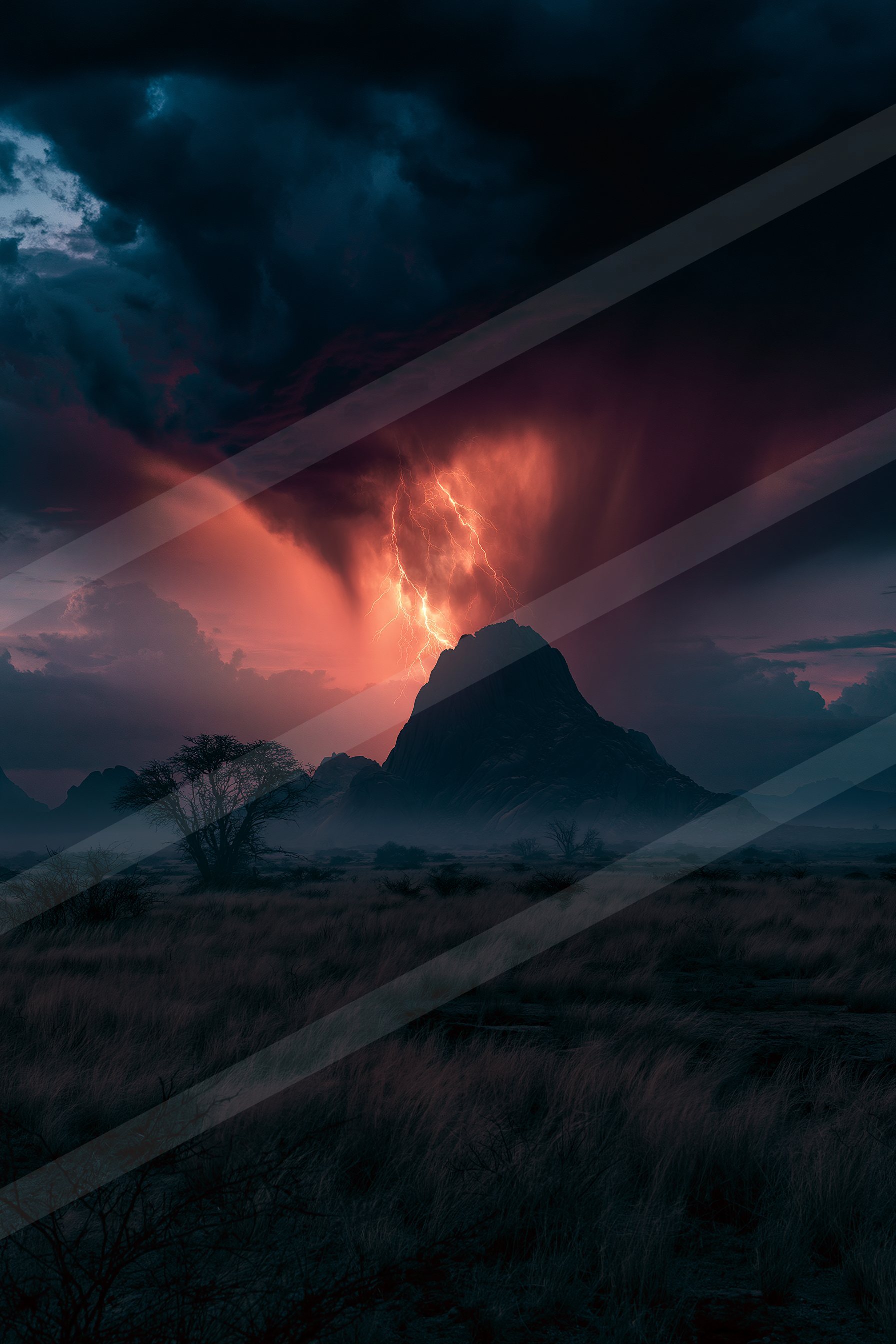 A dramatic sky scene of a storm, dust.