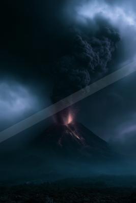 A moody sky scene of storm, clouds.