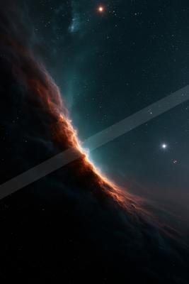 A night sky scene of nebula.