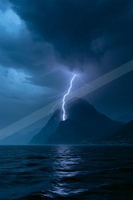 A moody sky scene of storm.