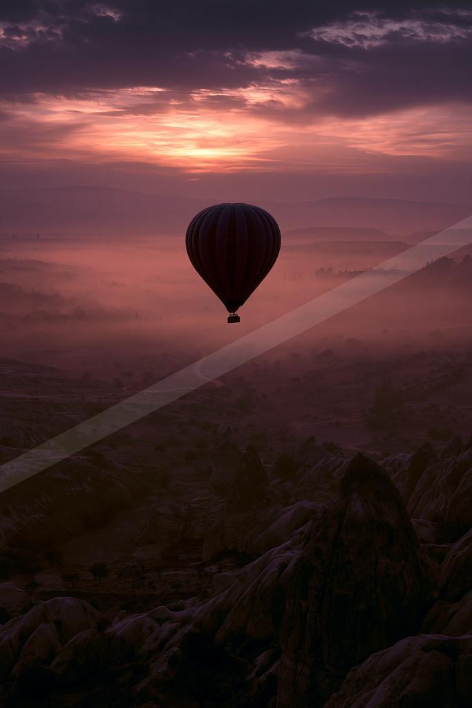 A moody sky scene of sunrise.