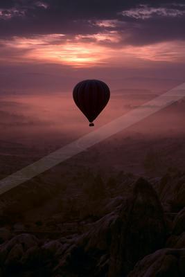 A moody sky scene of sunrise.
