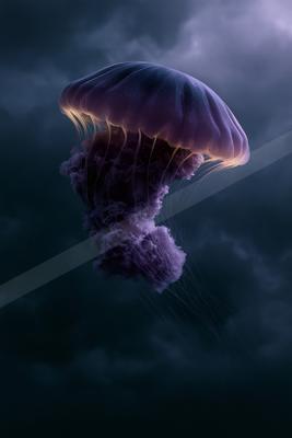 A moody sky scene of storm.