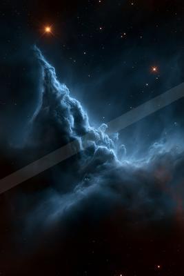 A dramatic sky scene of nebula.