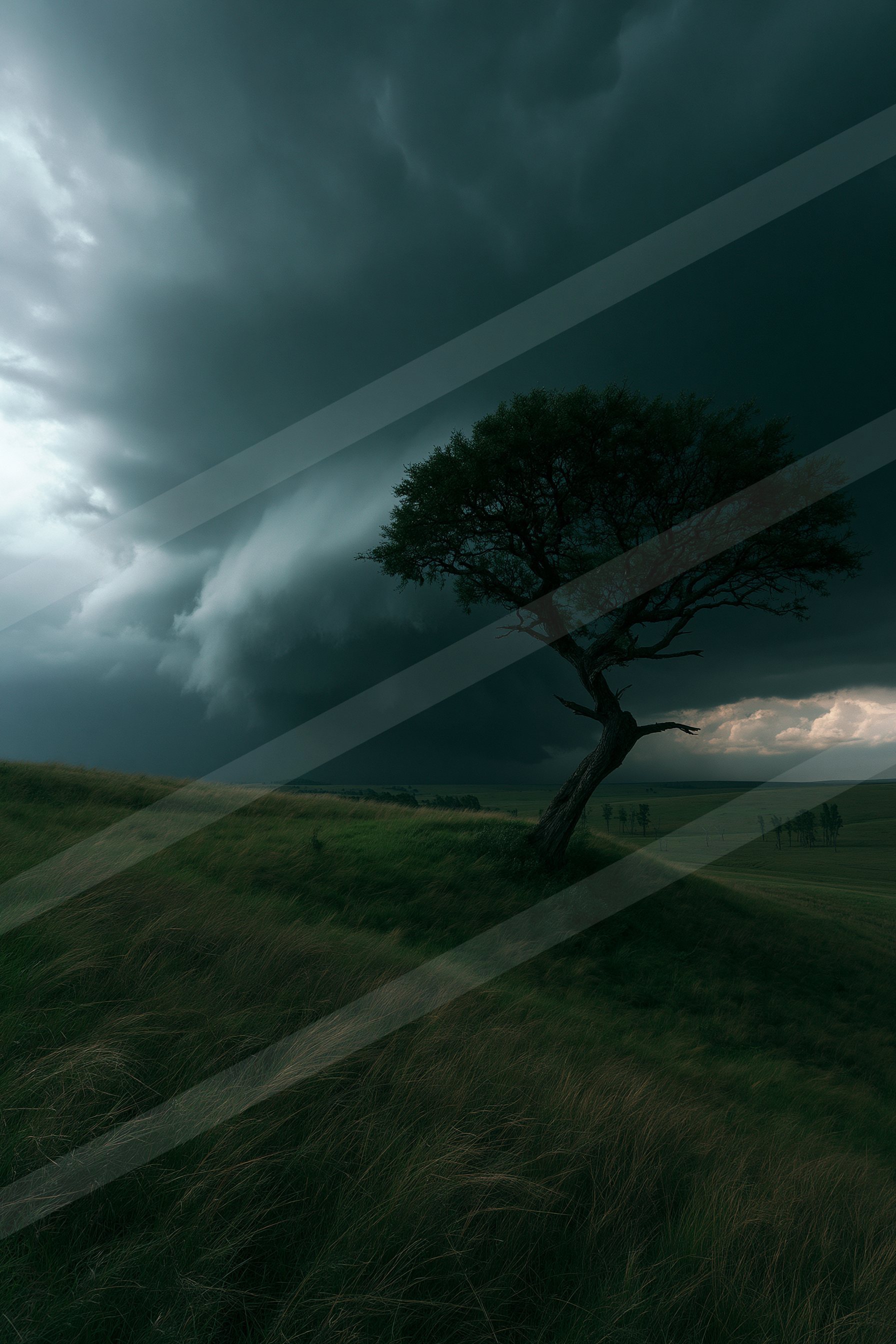 A dramatic sky scene of a storm.