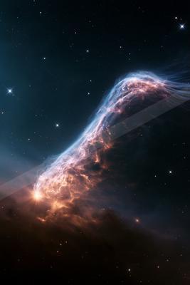 A moody sky scene of starry sky.