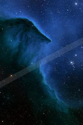 An ethereal sky scene of a nebula, dust.