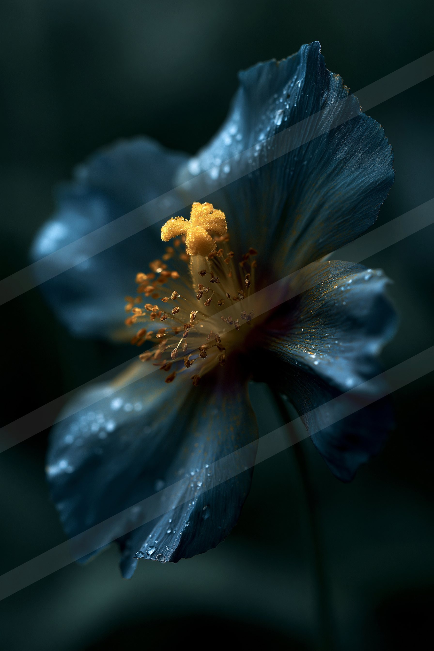 An ethereal macro nature scene of a rose.