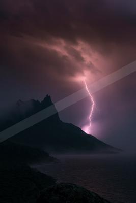 A dramatic sky scene of storm.
