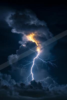 A dramatic sky scene of storm.