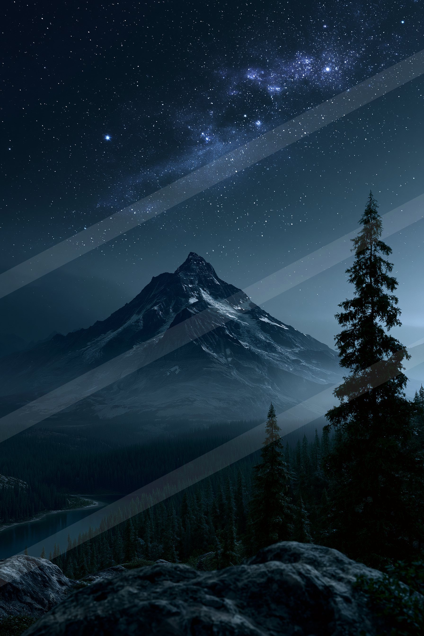 A night panorama sky scene.